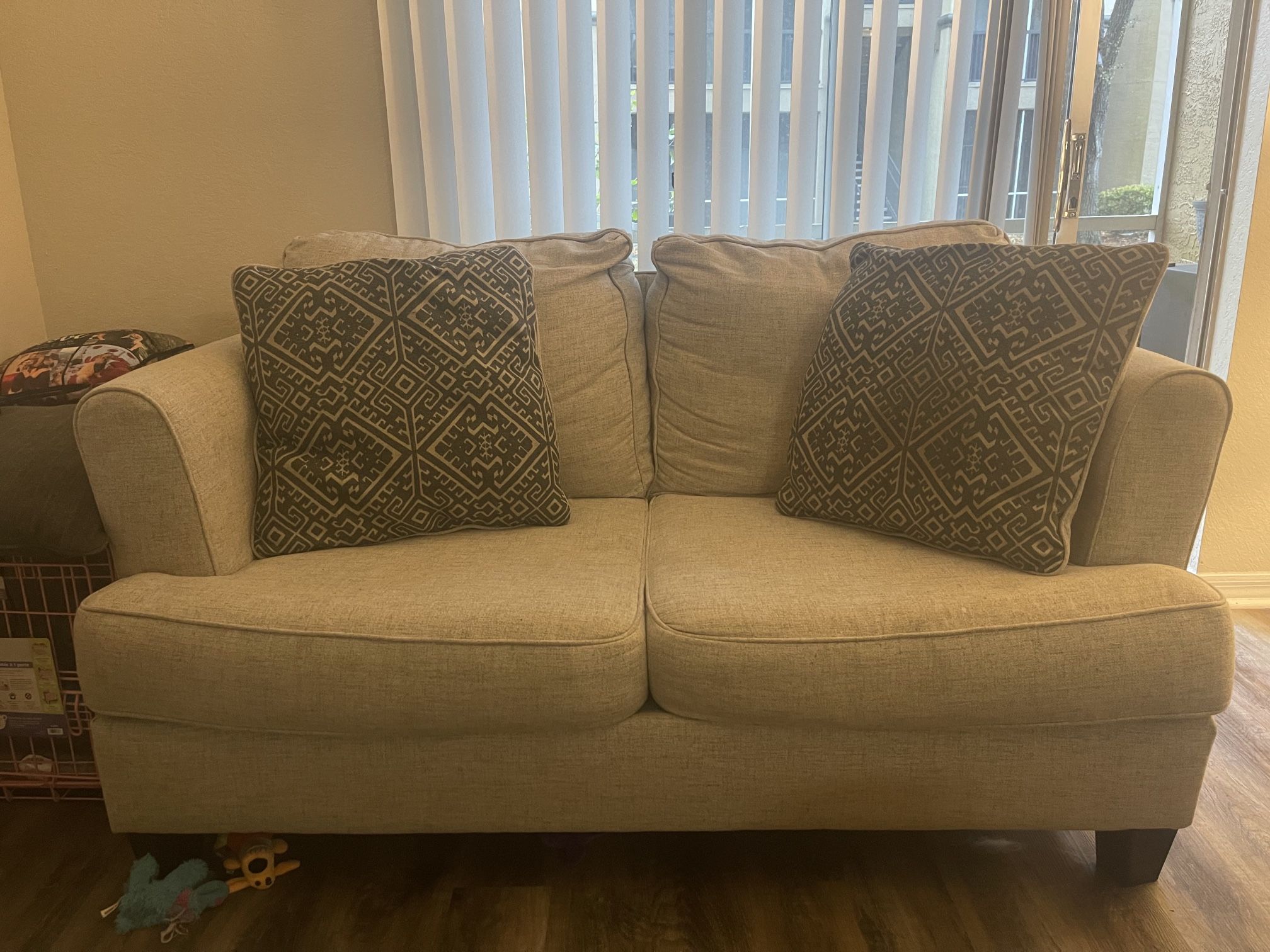 Grey Couch & Love Seat