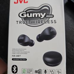 JVC Compact and Lightweight Gumy Mini True Wireless Earbuds Headphones, Long Battery Life (up to 23 Hours), Sound with Neodymium Magnet Driver