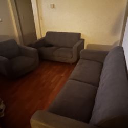 Sofa, Love Seat And Seat 