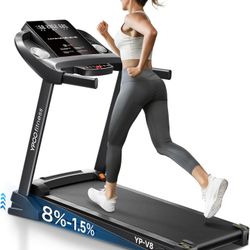 BRAND NEW IN SEALED BOX Treadmills for Home Use, Walking Pad Treadmill with Incline, Auto Foldable Treadmill for Home, 8.0 MPH Running Treadmill with 