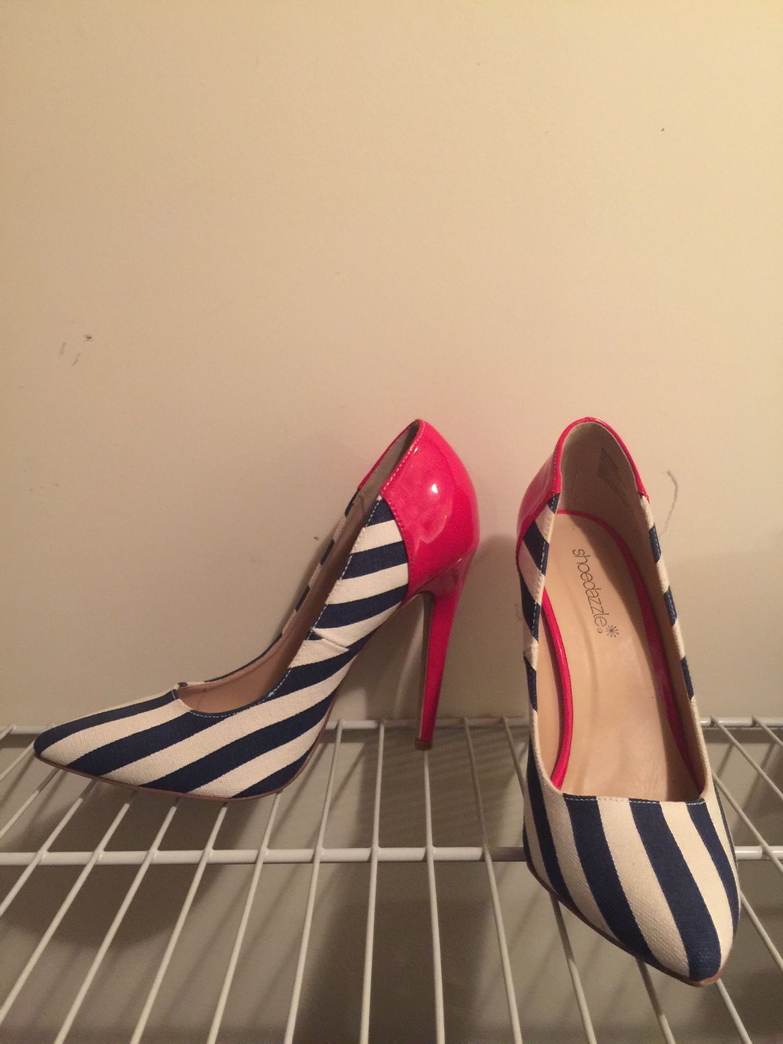 Red White And Blue Women High Heels