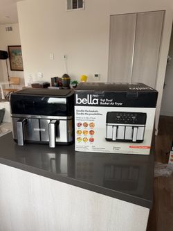 Brand New BELLA PRO Dual Basket 9QT Air Fryer – Never Used