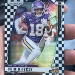 Justin Jefferson Panini prizm NFL card