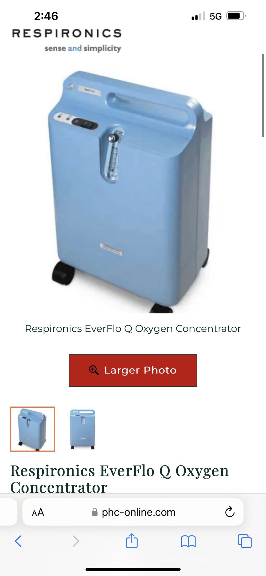 Oxygen machine