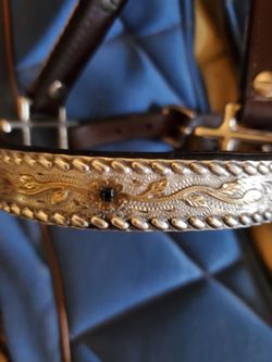 Broken horn show halters silver