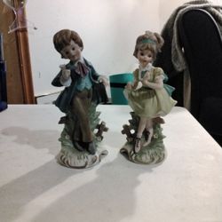 Vintage Napcoware Boy And Girl Figurines #8823 