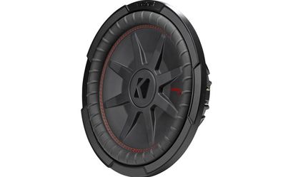 Kicker 48CWRT124 CompRT Series shallow-mount 12" subwoofer with dual 4-ohm voice coils