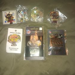 7 Superbowl pins NEW IN PACKAGE