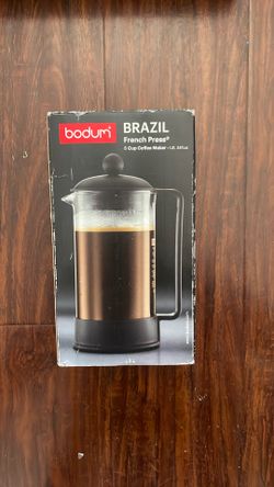 Bodum Brazil 8 Cup / 34oz French Press Coffee Maker - Black NEW