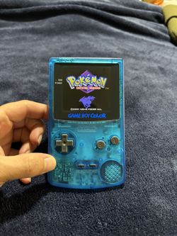 Ice Blue Clear Gameboy Color Modded