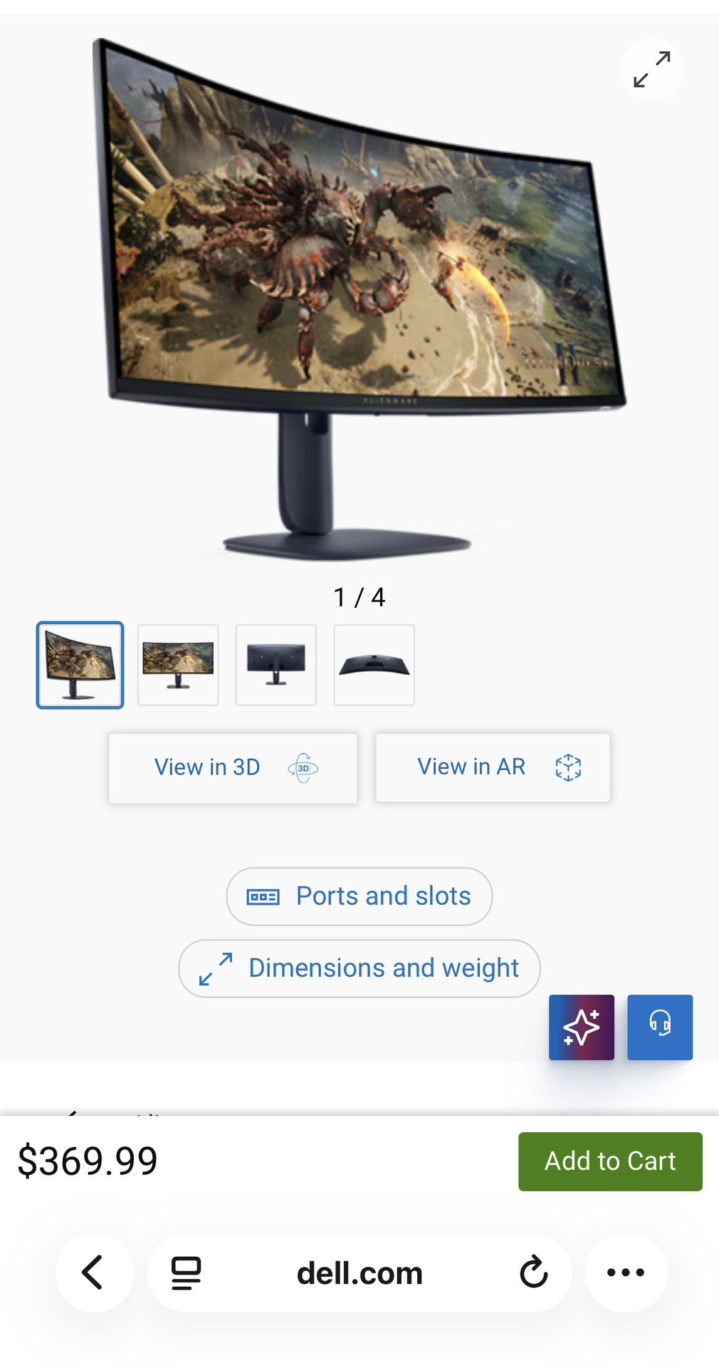 Alienware 34 Gaming Monitor