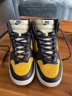 Nike Women's Dunk High Up Rebel 'Michigan' Shoes Sneakers DH3718-701 - Size 10