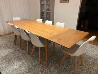 Article Seno 71" - 110" Extendable Dining Table - Oak