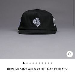 NEW HAT by DARC SPORT  “VINTAGE” 5 panel Hat in BLACK. 