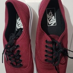 Burgundy Vans 