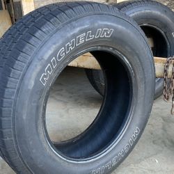 Two Michelin Truck Tires - Good Condition