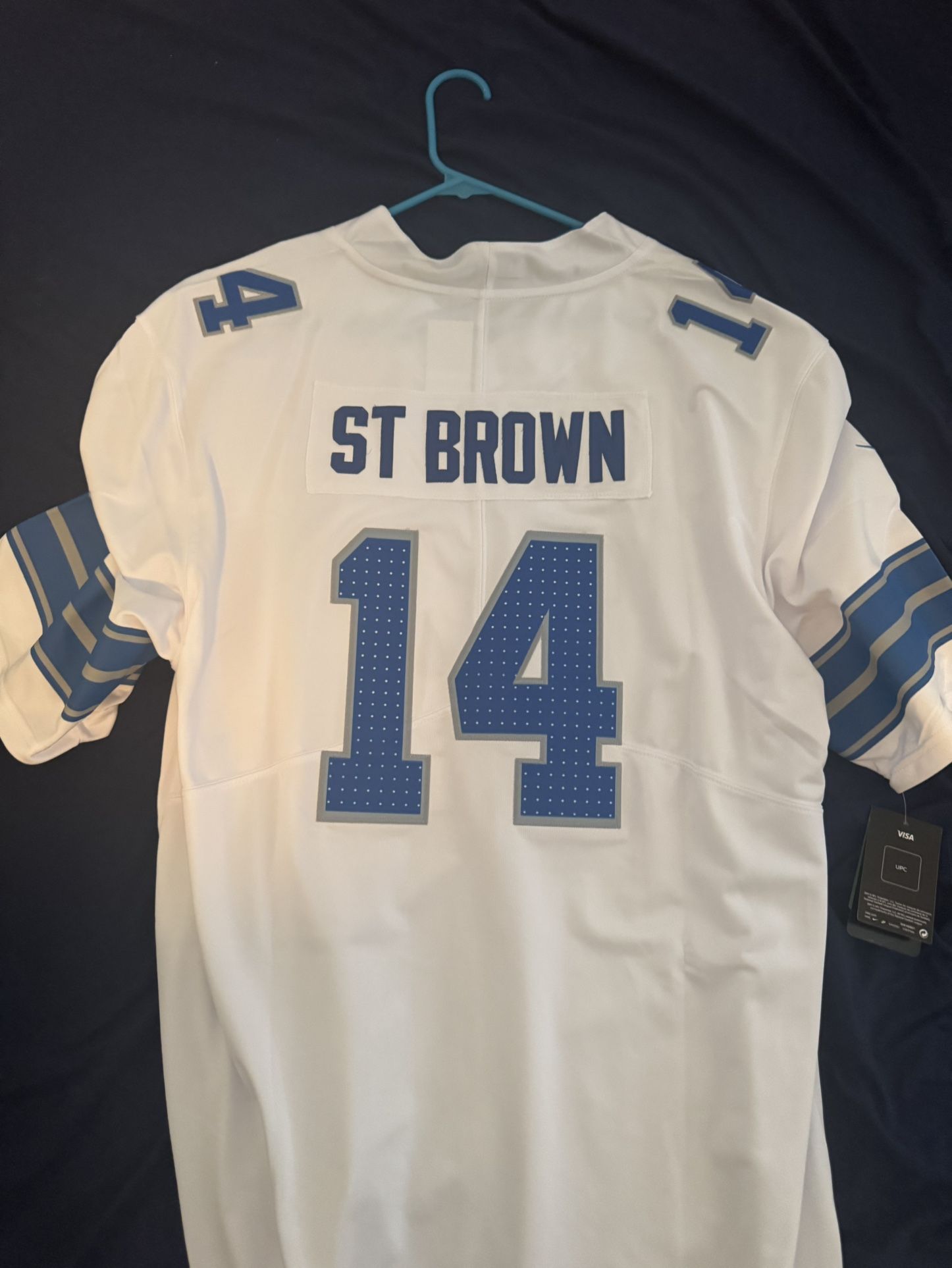 Away Amon-Ra St Brown Men’s Lions Jersey XXL $100 Never Worn