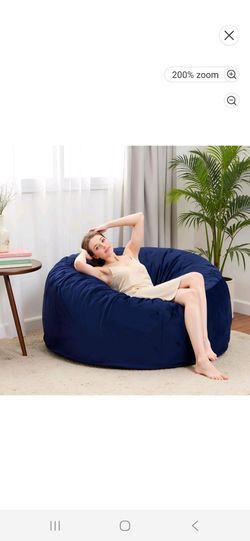 Bean Bag Chair -3FT Bean Bag Chairs for Acults Memory Foam Filler Beanbag Chair with Ultra Soft Removable and Washable Flannel Cover, Beanbag Chairs f