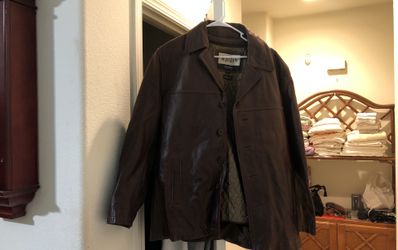 Wilsons M.Julian LARGE leather Jacket Brown