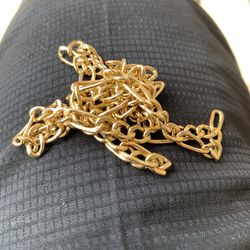 10k Solid 10 Grams Small Gold Chain 22”