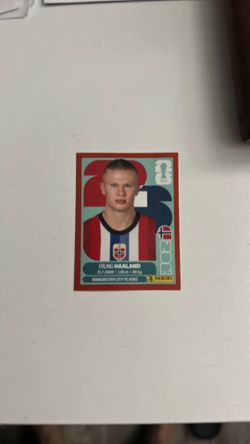 World Cup 2026 Erling Haaland (Red Border Sticker)