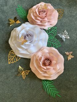 Paper flower set