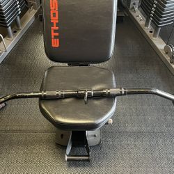 LAT Pull Down Bar Press Down Bar Cable Machine Attachment Multi Gym Attachment Solid Steel Tricep V-Bar
