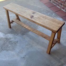 Solid Wood Bench 