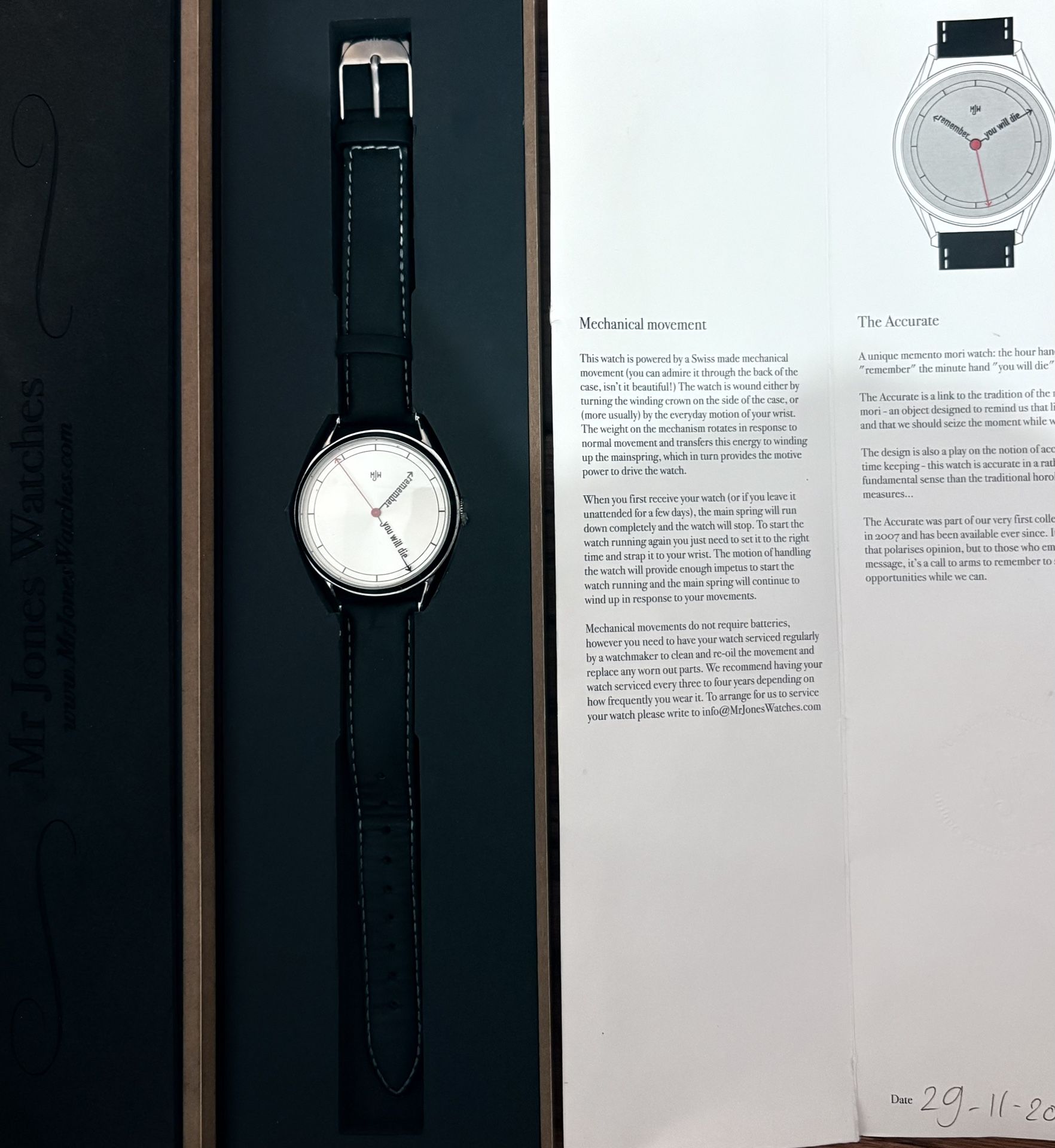 Mr jones Watch - The Accurate (Mechanical Version)