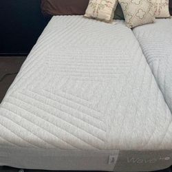 Casper Wave Hybrid Snow Twin Xl Mattress Bed 
