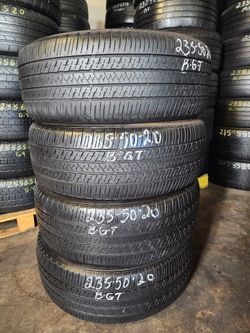 235 50R 20 BRIDGESTONE TURANZA EL450 TIRES 2355020 USED TIRES (SET) MOUNT BALANCE INCLUDED