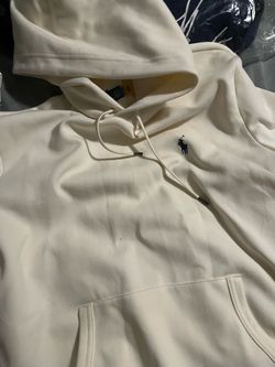 New White polo hoodie (S)