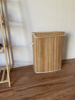 Bamboo Laundry Hamper with Lid