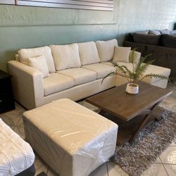 Sectional With Ottoman ‼️new In Stock ‼️