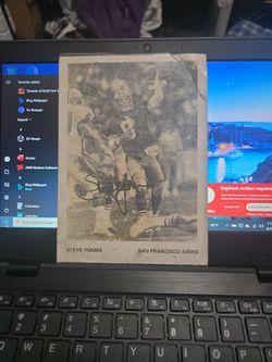 Autographed Jerry Rice And Steve Yound 5×7