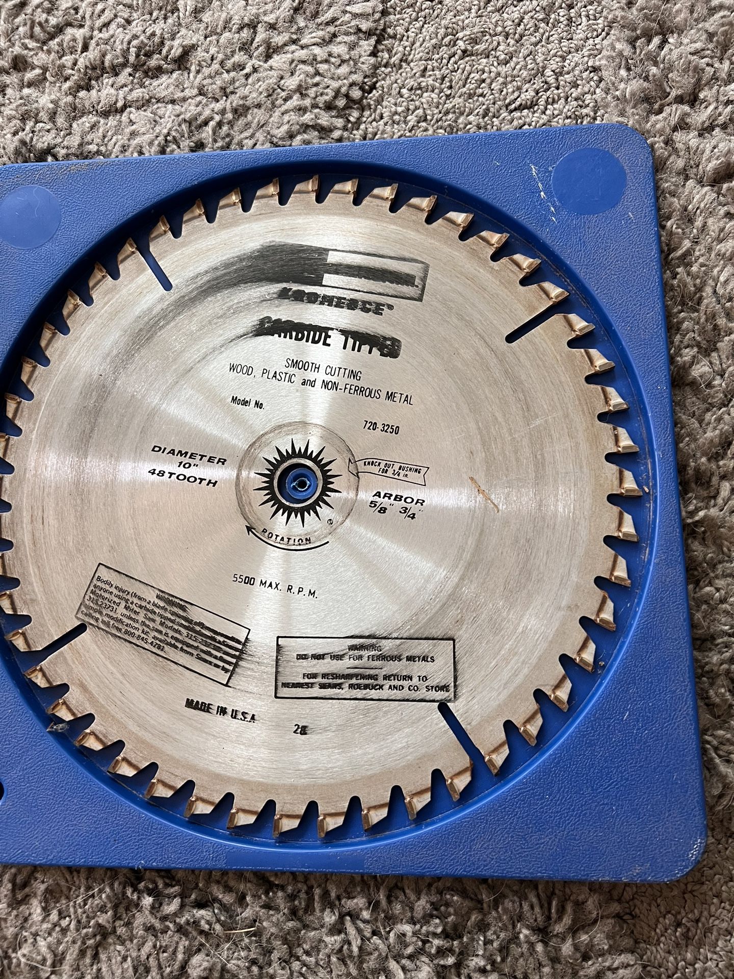 Craftsman Kromedge Saw Carbide Tipped (contact info removed) Wood Plastic NonF