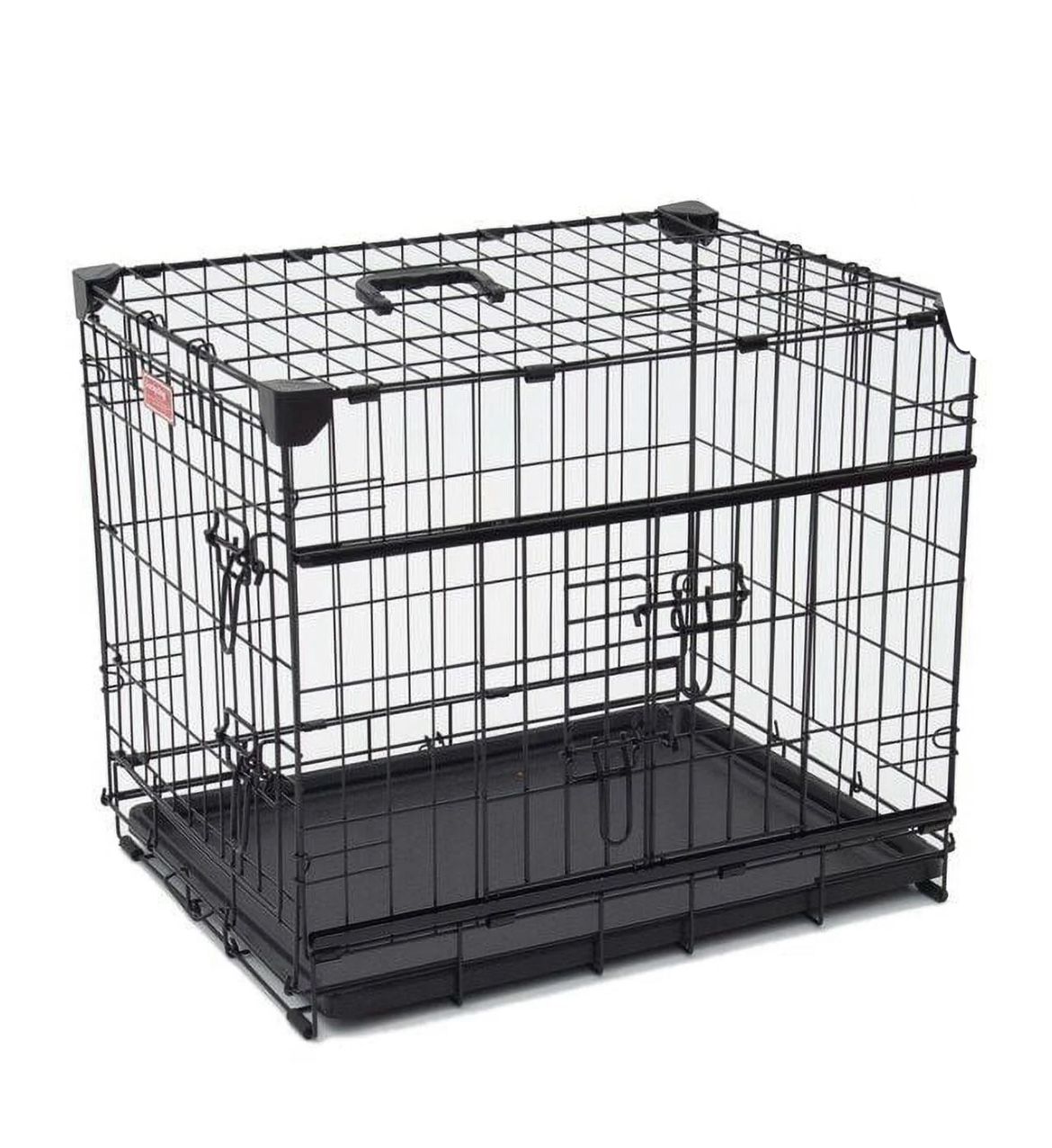 Lucky Dog Sliding Double Door Dog Crate, Large, 42"L