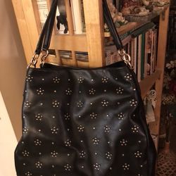 Black/ Gold Genuine Coach purse