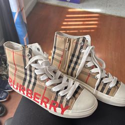 Burberry Checker Canvas Sneaker