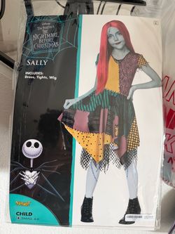 Kids Sally Costume – The Nightmare Before Christmas (Size Child Small 4–6)