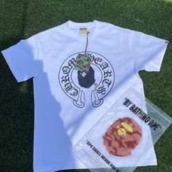 BAPE x Chrome Hearts White Baby Milo T-Shirt