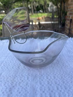 Vintage Chip And Dip Bowl