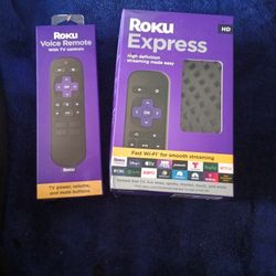 Rocu Express And Roku Voice Remote