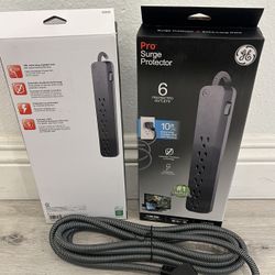 Brand New In Box 10ft Extension, With Surge Protect Outlets 