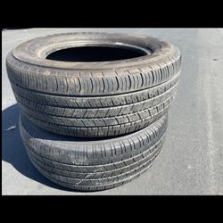 2 Only - 255/60r18 Goodyear Enforcer Tires 80% Treads 2023 DOT!!!!!!!