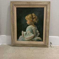 Oil On Canvas "Ruth Lundy" By Lundy