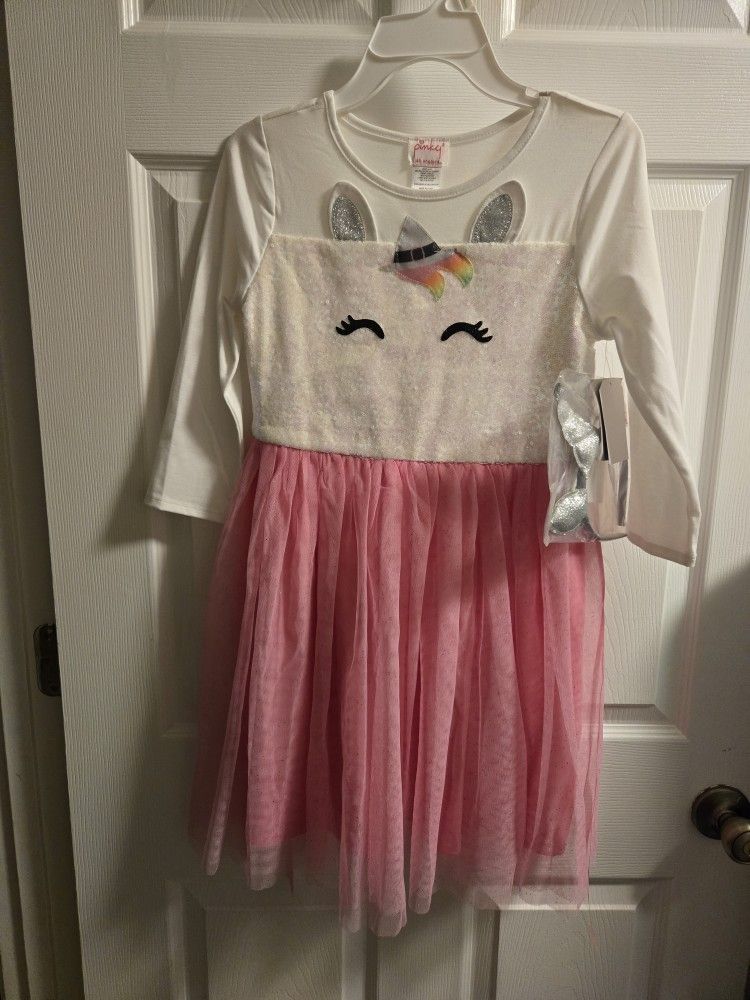 Unicorn Dress Size 10 Girls