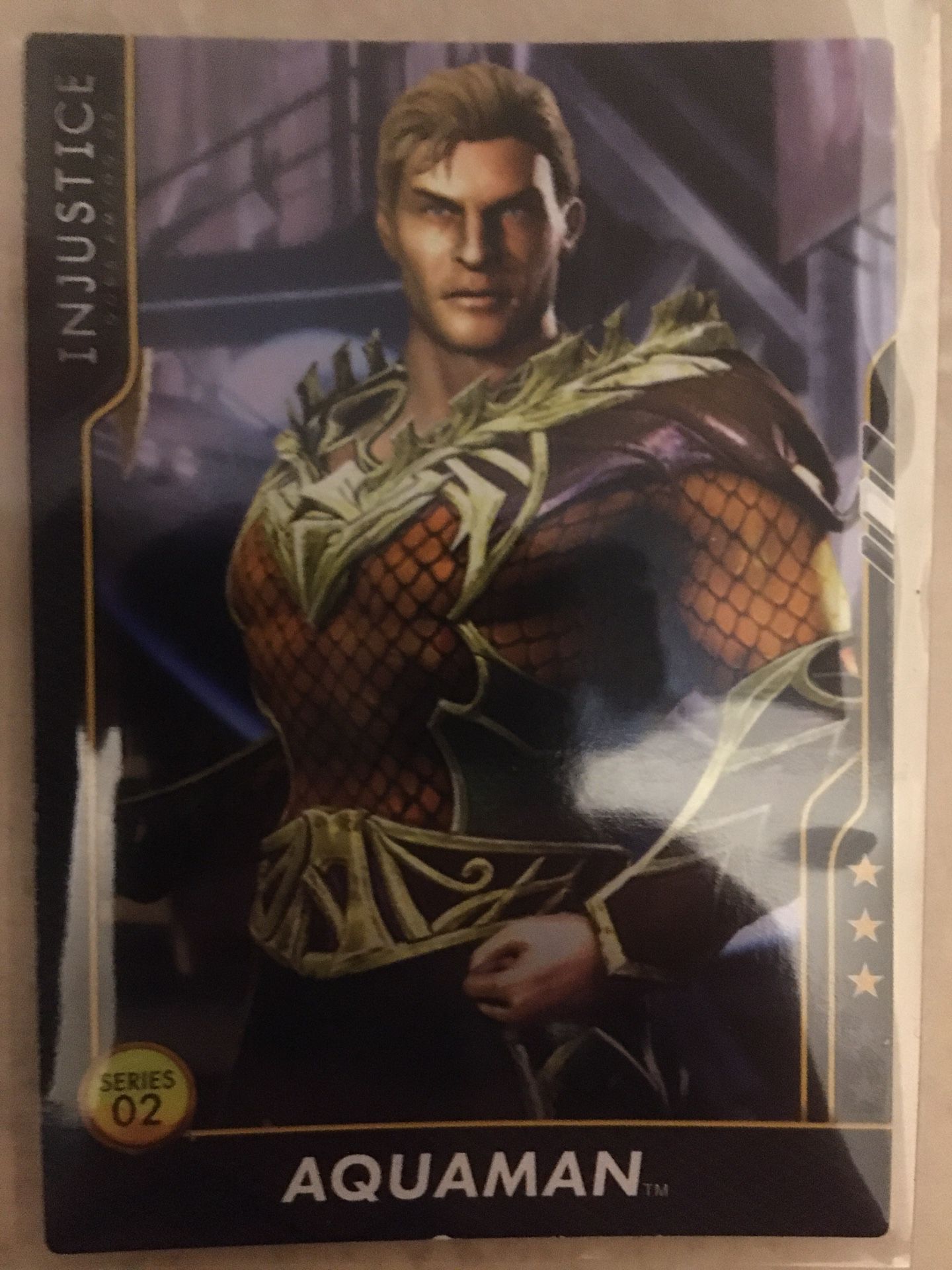 Injustice Gods Among Us Justice League Arcade Game Trading Card Aquaman50/100