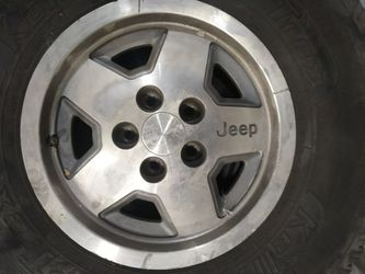 Jeep Wrangler YJ Rims/Tires (set of 5) Still available