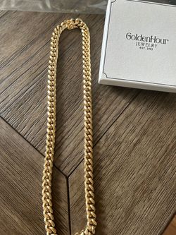14K Gold Finish Miami Cuban 24' 10mm